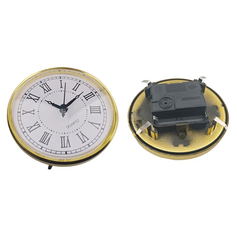 Eingebetteter 110mm Kunststoff-Uhrwerkeinsatz mit Quarzgenauigkeit und römischen Ziffern zur Wandmontage für Zuhause und Büro