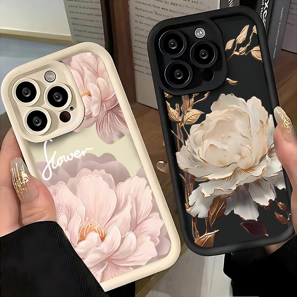 Beautiful Flower Fashion Phone Case for Samsung S25 S24 S23 S22 S21 S20 Note 20 FE Plus Ultra 4G 5G Soft Silicone TPU Cover