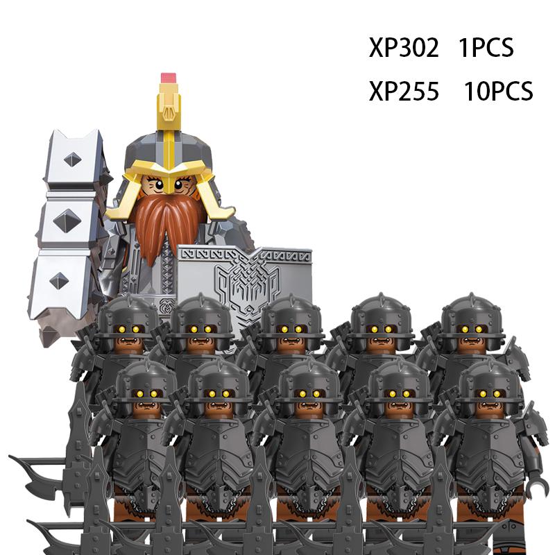 Soldados Élficos Medievais de Rohan Guarda Exército lotr Figuras de Ação Mini Blocos Boneca Montar Blocos de Construção MOC DIY Brinquedos para presentes de criança