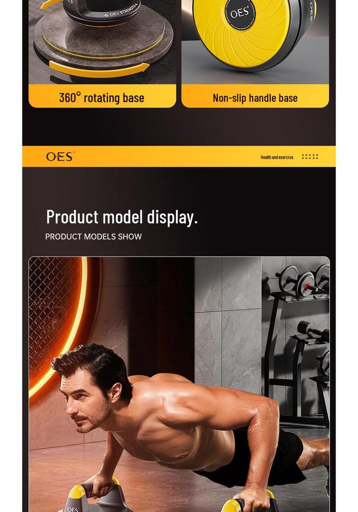 Portable Multi-functional Rotatable Push-up and Abdominal Trainer Board