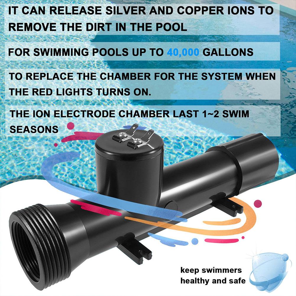 4CH4002R Swimming Pool Ionizer Chamber Pool Cleaner Replacement Chamber Ionizer Replacement Chamber for Pool System