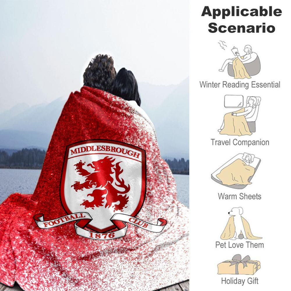 Middlesbrough Blanket, High quality Comfortable for All Seasons, Home Decor, Warmth and Comfort