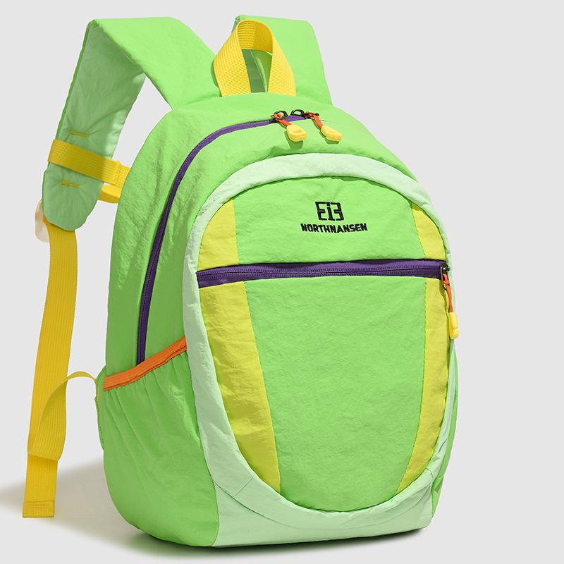 Schoolbag new Korean version large-capacity color matching outdoor travel backpack fashionable and lightweight trendy men's trendy women's casual