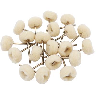 100pcs/pack Wool Polishing Head Grinding Abrasive Disc Mini Drill Abrasive Brush 2.35/3mm Shank for Dremel Rotary Hand Tools