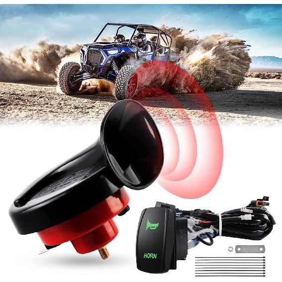 

UTV Horn Kit, RZR Horn Kit with Rocker Switch 12V for Polaris RZR Ranger,Ranger PRO XP, Can Am,UTV Accessories UTV horn