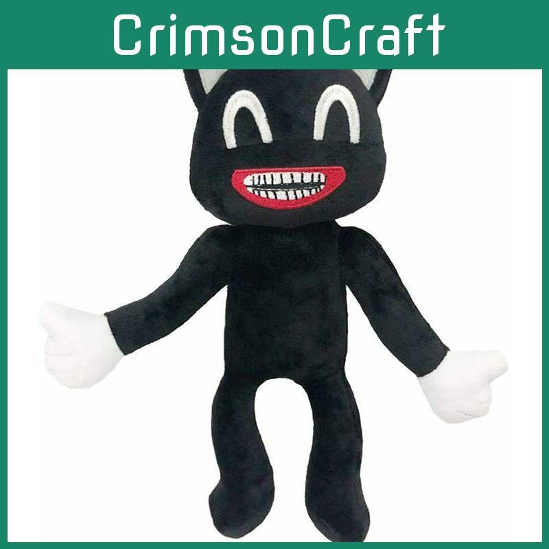 Adorable Black Cartoon Cat Plush Toy Stuffed Doll Perfect For Halloween Decorations