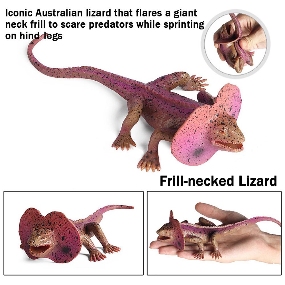 TPR Gerçekçi Kertenkele Oyuncak, Yüksek Kalite, Yumuşak Dayanıklı Yıkanabilir Ultra Detaylı Tasarım, Doğum Günü, Noel ve Okula Dönüş Hediyesi