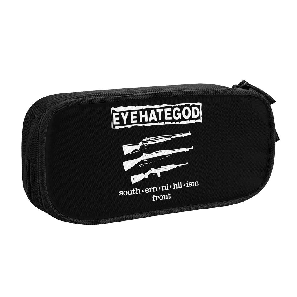 Sludge Metal Band VTG Eyehategod Cute Pencil Case Boy Girl Large Capacity Pencil Bag Students Stationery