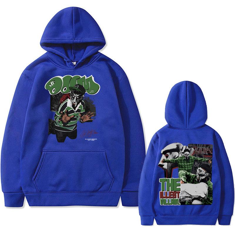 Rapper Mfdoom Madvillainy The Illest Villa Double Sidprint Hoodie Male Loose Hip Hop Sweatshirts Men Fleece Cotton Hoodies