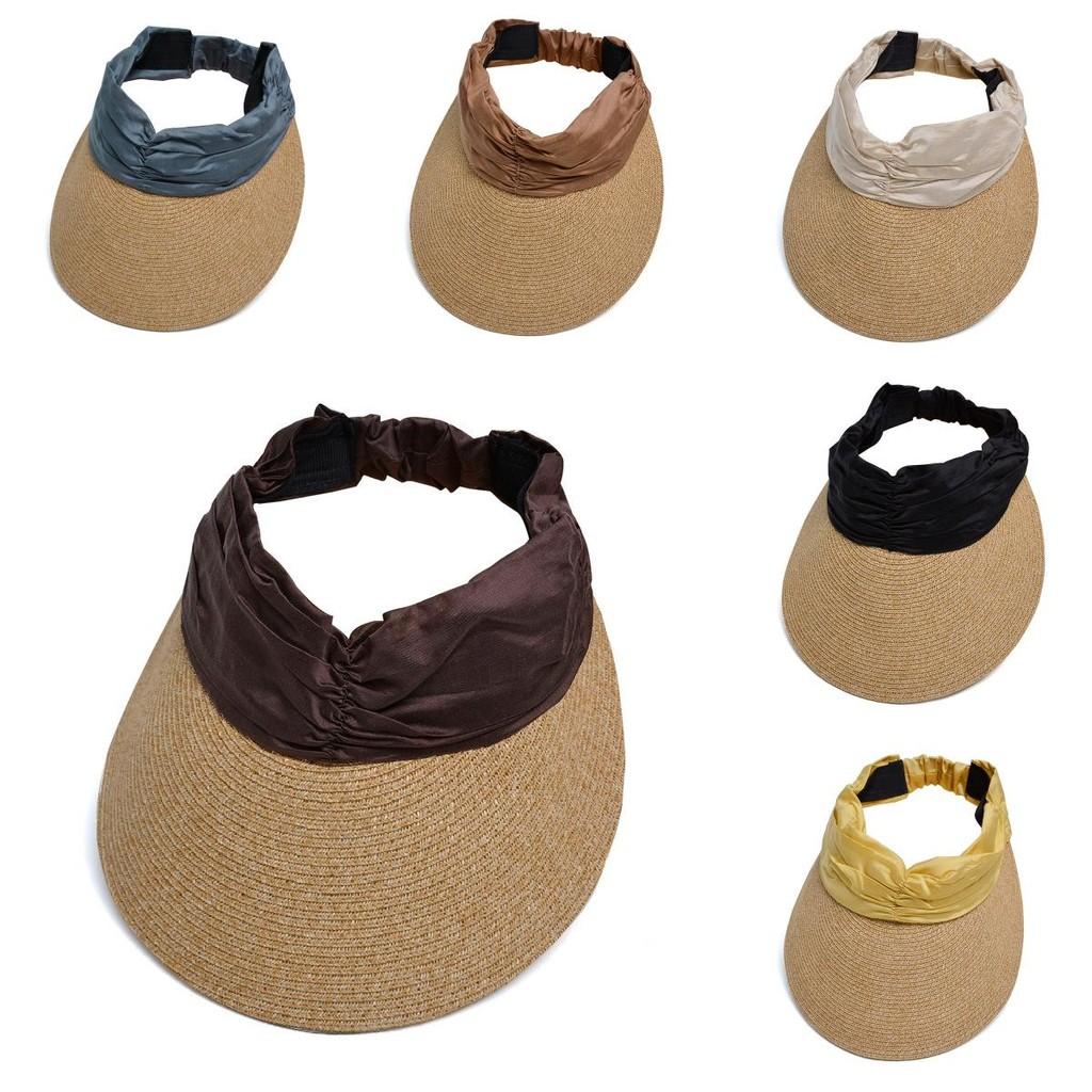 Summer Outdoor Sun Hat With Wide Brim Breathable Straw For Women Beach Casual