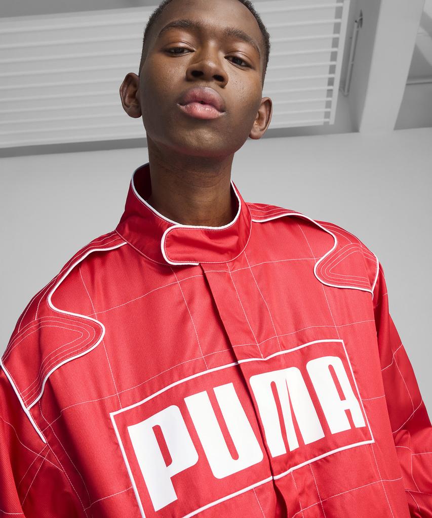 Puma Archives Seasonal Relaxed Racer Jacket - Red / 629914-11