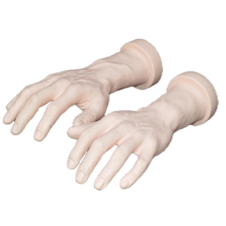 2 Pezzi Mani di Manichino Realistiche Accessorio Mano Maschile Manichino per Accessori Costumi e Progetti Creativi Lunga Durata