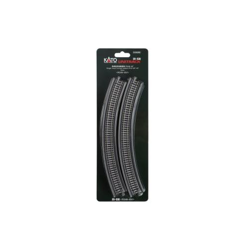 KATO N Gauge Single-Track Elevated Curved Track, R348-45, Set of 2, 20-530, Model Railroad Supplies
