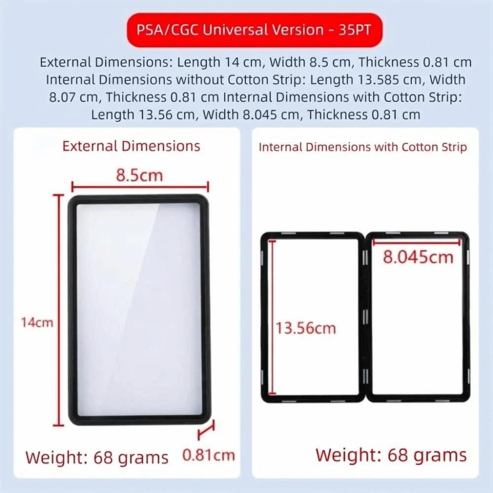 Aluminium Frame PSA/CGC Graded Cards Protector UV Protection Magnetic Case Card Display