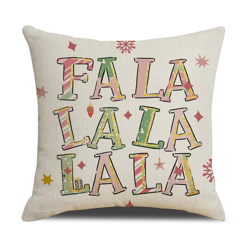 New Christmas Letter Pillow Case Home Living Room Sofa Cushion Cover Christmas Tree Pillow Premium Durable Quality
