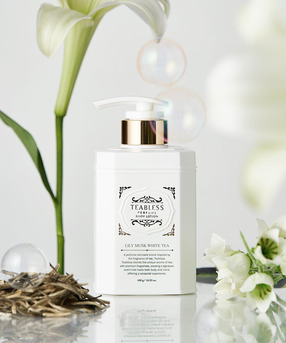 [White Tea Musk Scent] Teabless Lily Musk White Tea Perfume Body Wash 500ml