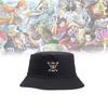 Piece Skull One Embroidered Unisex Breathable Double Sided Bucket Hat Summer
