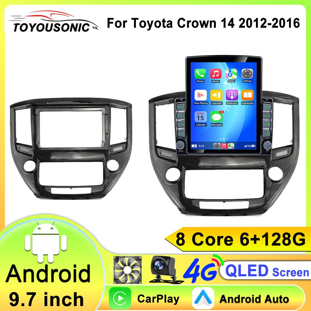 

Android Car Radio для Toyota Crown 14 2012 2016 GPS навигация Видео Мультимедийный Плеер Магнитофон Carplay 8 core 6GB+128GB