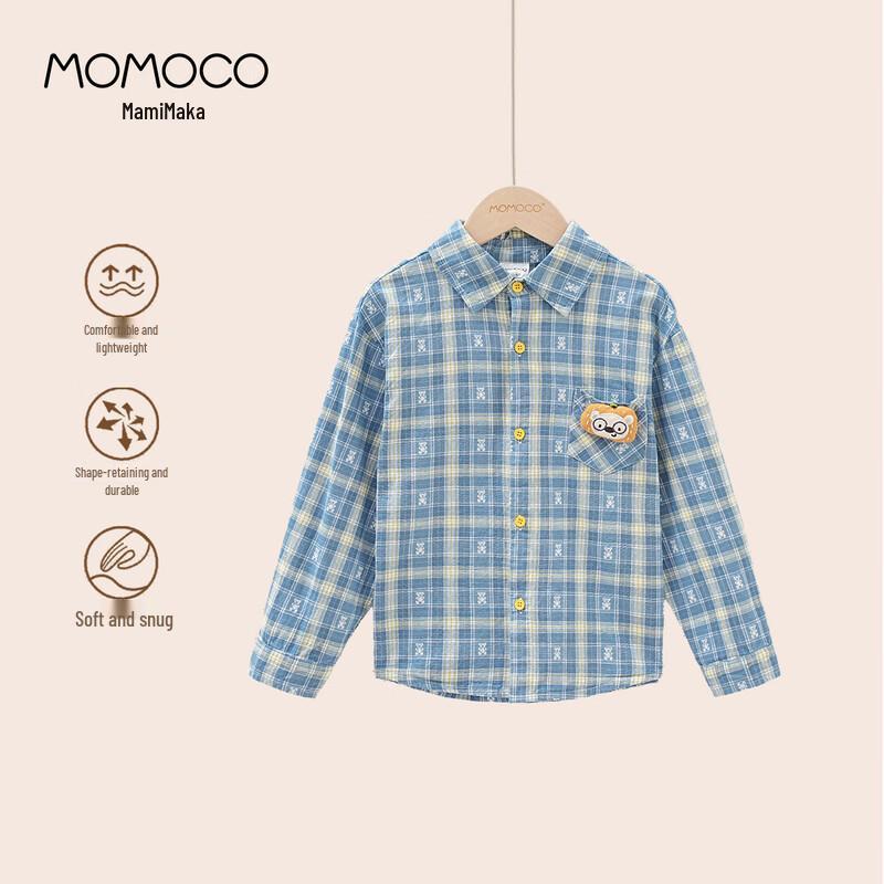 MOMOCO Boys  Cotton Fashion Shirt 110