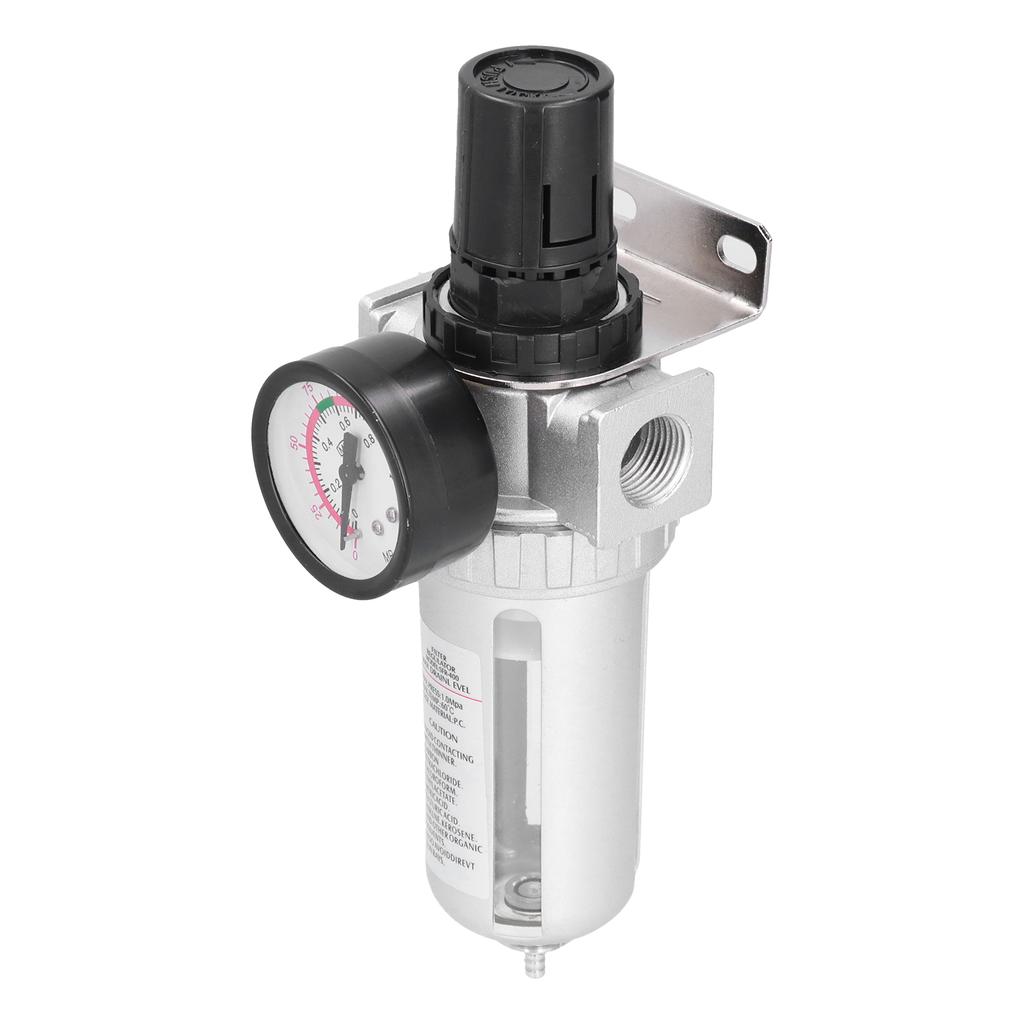 Compressed Air Filter Regulator Combo Water Oil Trap Separator with Gauge for Compressed Air Lines