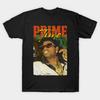 Men Black Print T-shirt Vintage Deion Prime Time No-Cut Transfer Paper Print Cotton Tshirt