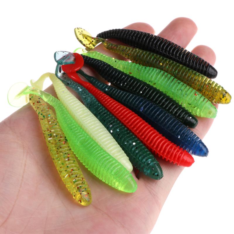 10x T Tail Soft Fishing Baits Lifelike Worm Fishing Lure Crankbait Bass Bait 10x T Tail Soft Fishing Baits Lifelike Worm Fishing Lure Crankbait Bass Bait