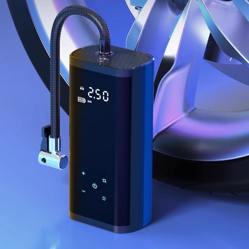 Rechargeable 120PSI Portable Air Pumps Multifunction Electric Pump for Bicycles Car Motorcycles & Inflatable Equipment