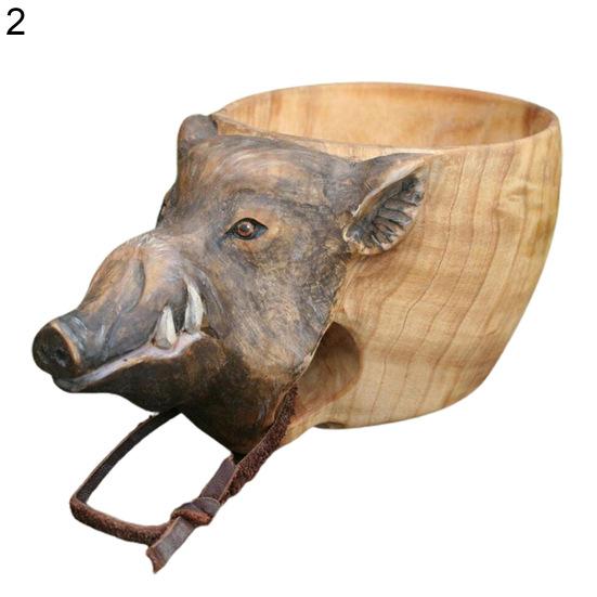 

Практичная кружка для воды, винтажная нежная декоративная чашка для питья лагеря в стиле бушкрафт с животными 2