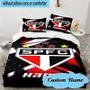 3PCS Custom Name SPFC Stars Stripes Bedding Set, Including 1pc Duvet Cover And 2pcs Pillowcases, Suitable for Dorms and Bedrooms Gift