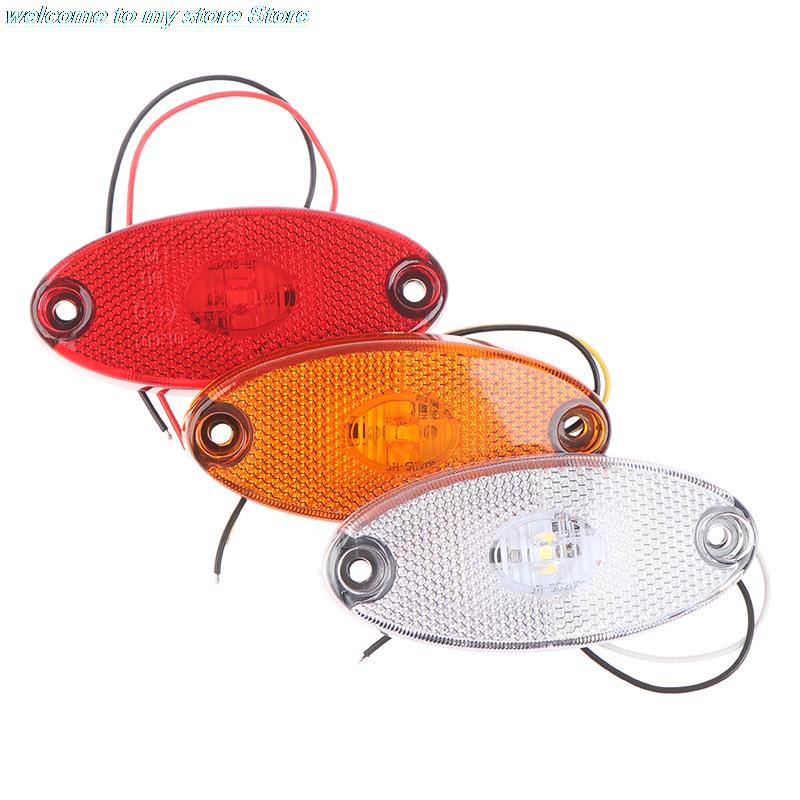 1 Stück 12-24V LED Seitenmarkierungsleuchten für Anhänger LKW Wohnwagen Begrenzungslicht Lampe LKW Bernstein und Weiß