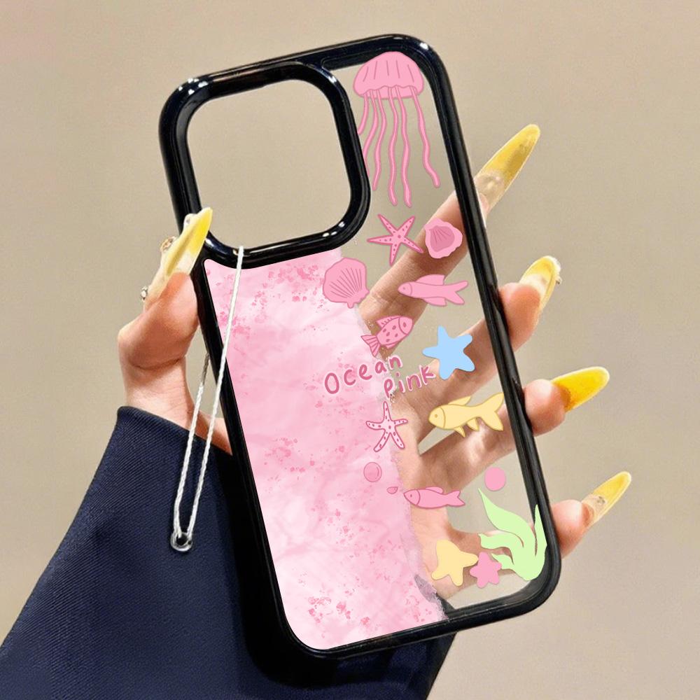 Acrylic Phone Case for iPhone 11 12 13 14 Pro 12 14 16 Pro Max for Samsung A16 A36 A56 S24 FE High-quality Painted Anti-fall Mobile Phone Case