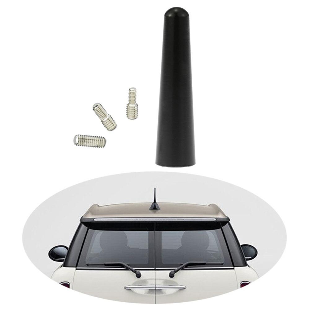 Universal Car Roof Antenna Mast Kit AM/FM/DAB Strong Radio Roof Mount Anti-noise Car Radio Rubber Antenna Mast Car Short Aerial