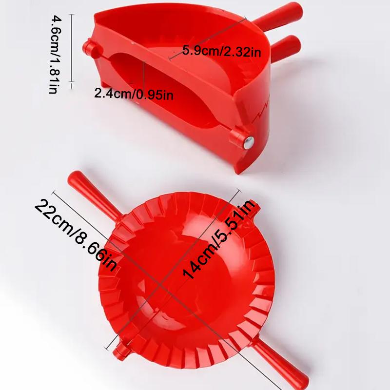 1/2pc Large Dumplings Maker Mold Plastic Hand Dough Press Dumpling Clip DIY Empanada Pie Mold Maker Kitchen Pastry Tools