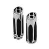 Motorcycle 1'' 25mm Hand Grips Black/Chrome Handlebar for Harley Touring FLHX FLHR Sportster XL Dyna Softail V-Rod Controls