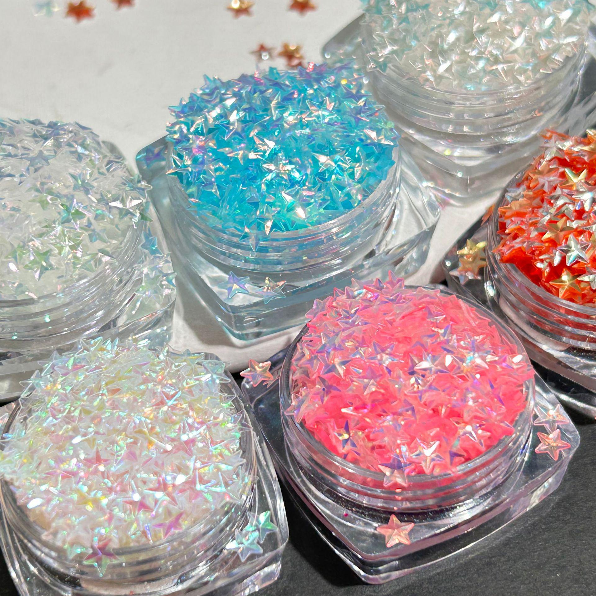 

Holographic Star Shaped Nail Art Sequins 50g