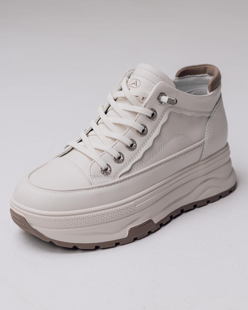 Allsy Platform Boots 193402 36 Milk Leather