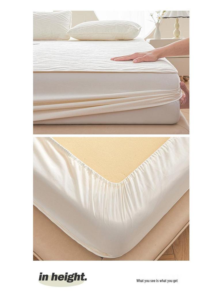 A-Grade Quilted Waterproof Mattress Protector - Soybean Fiber, Fitted for Mother and Baby.