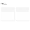 Transparent Writing Paper 2PCS Sticky Notepads, Waterproof Clear Memo Pads, Smooth Notepads Strong Adhesive Repositionable Strips for Office