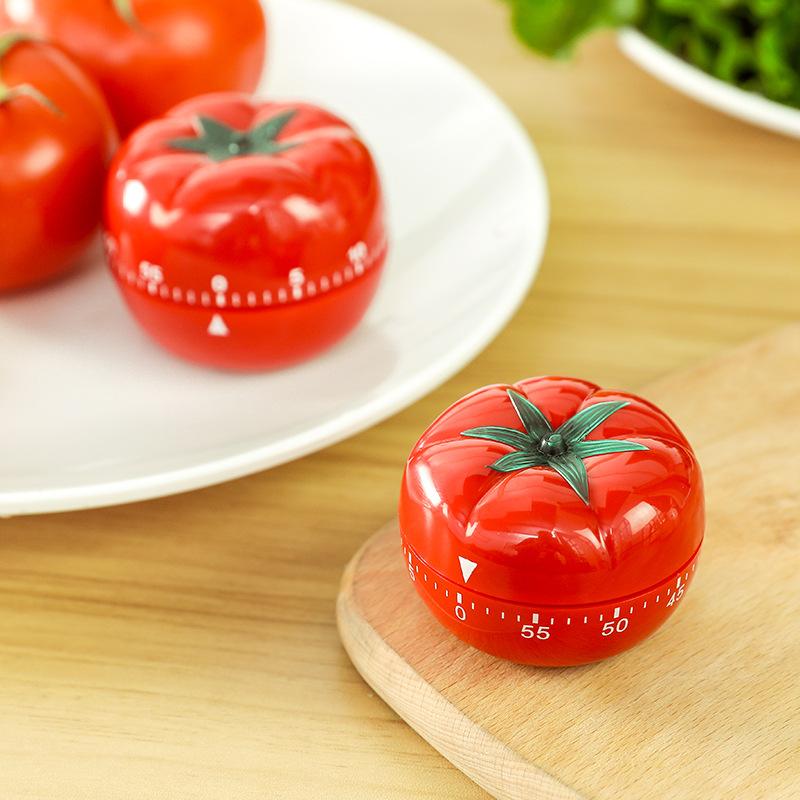 Temporizador de Tomate Temporizador de Cozinha Eletrônico Lembrete Pomodoro Mecânico Contagem Regressiva Alarme Ferramenta de Cozinha para Cozinhar Temporizador de Jogo Relógio Temporizador