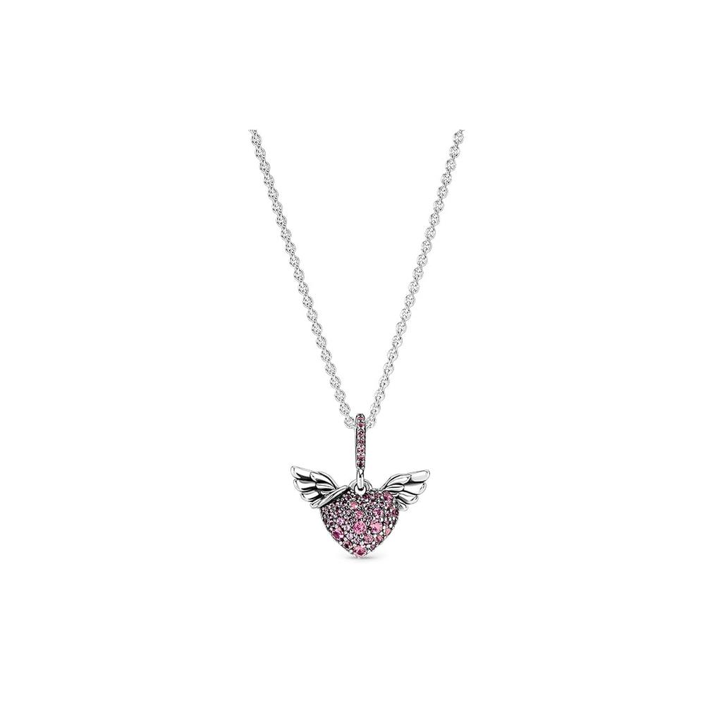 Pandora 925 Sterling Silver Pendants Women's Pink 398505C02
