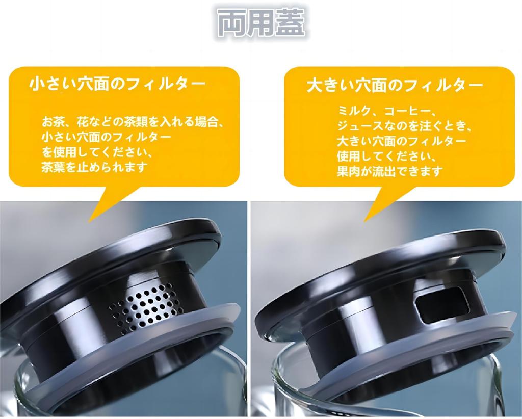 PANCY Glass Teapot, Heat-Resistant, for Electric Kettles and Direct-Stovetop Use, with Integrated Tea Strainer Lid (2000ml), Large Capacity,