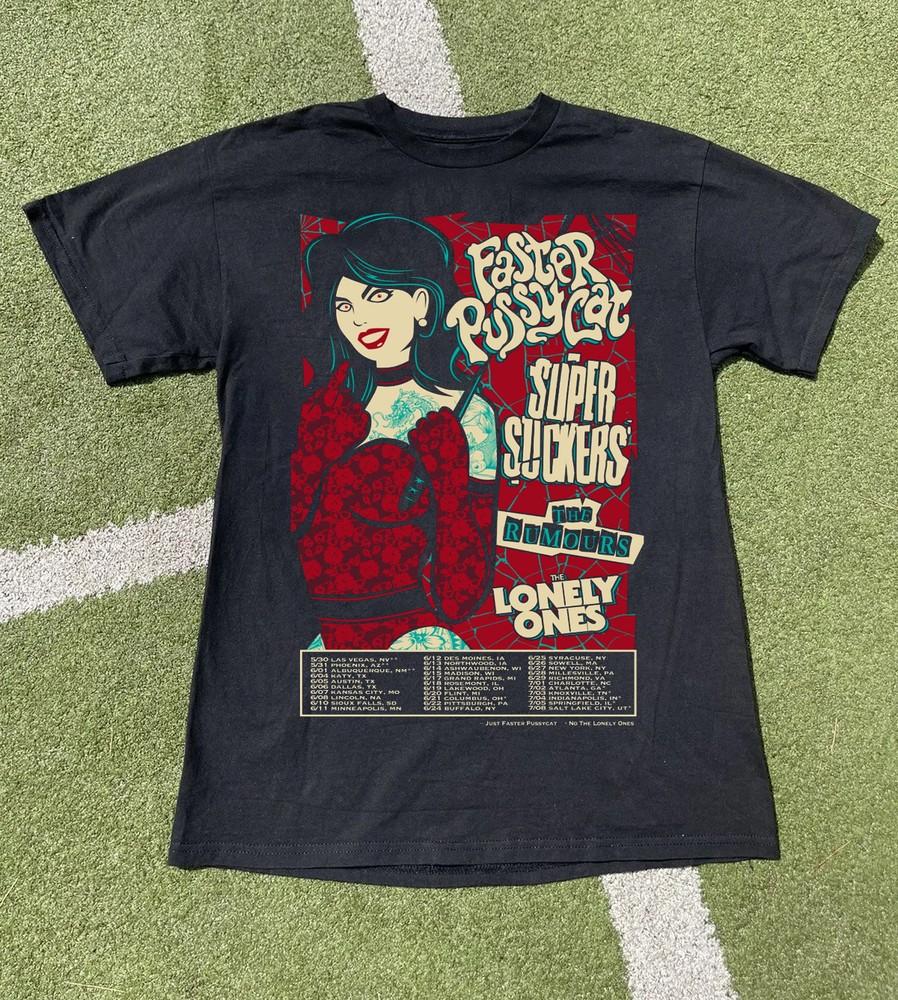 New Faster Pussycat Band Tour 2025 Gift For Fan ALL SIZE S-5XL T-SHIRT Unisex T-Shirt XXL