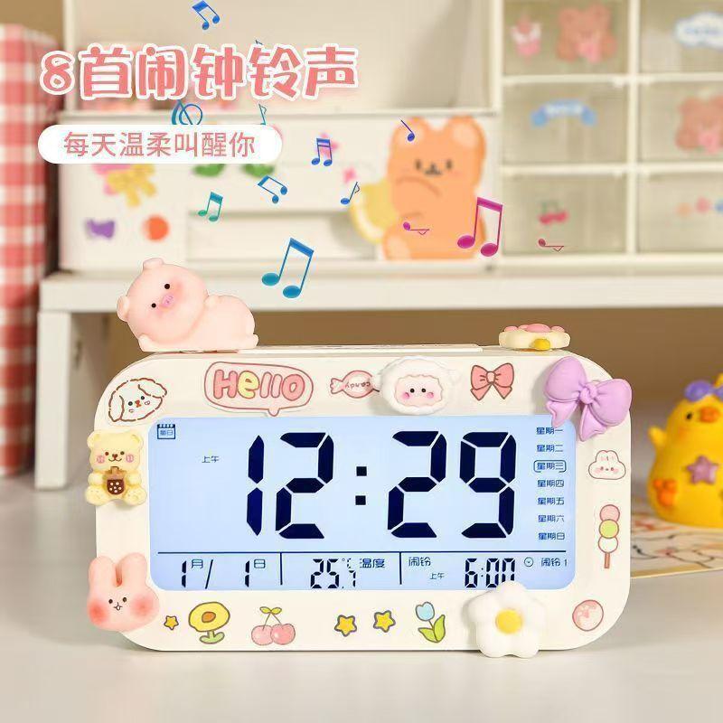 1011 New Smart Electronic Alarm Clock for Students Children Girls Get Up Artifact Boys Learn Self-Discipline Clock