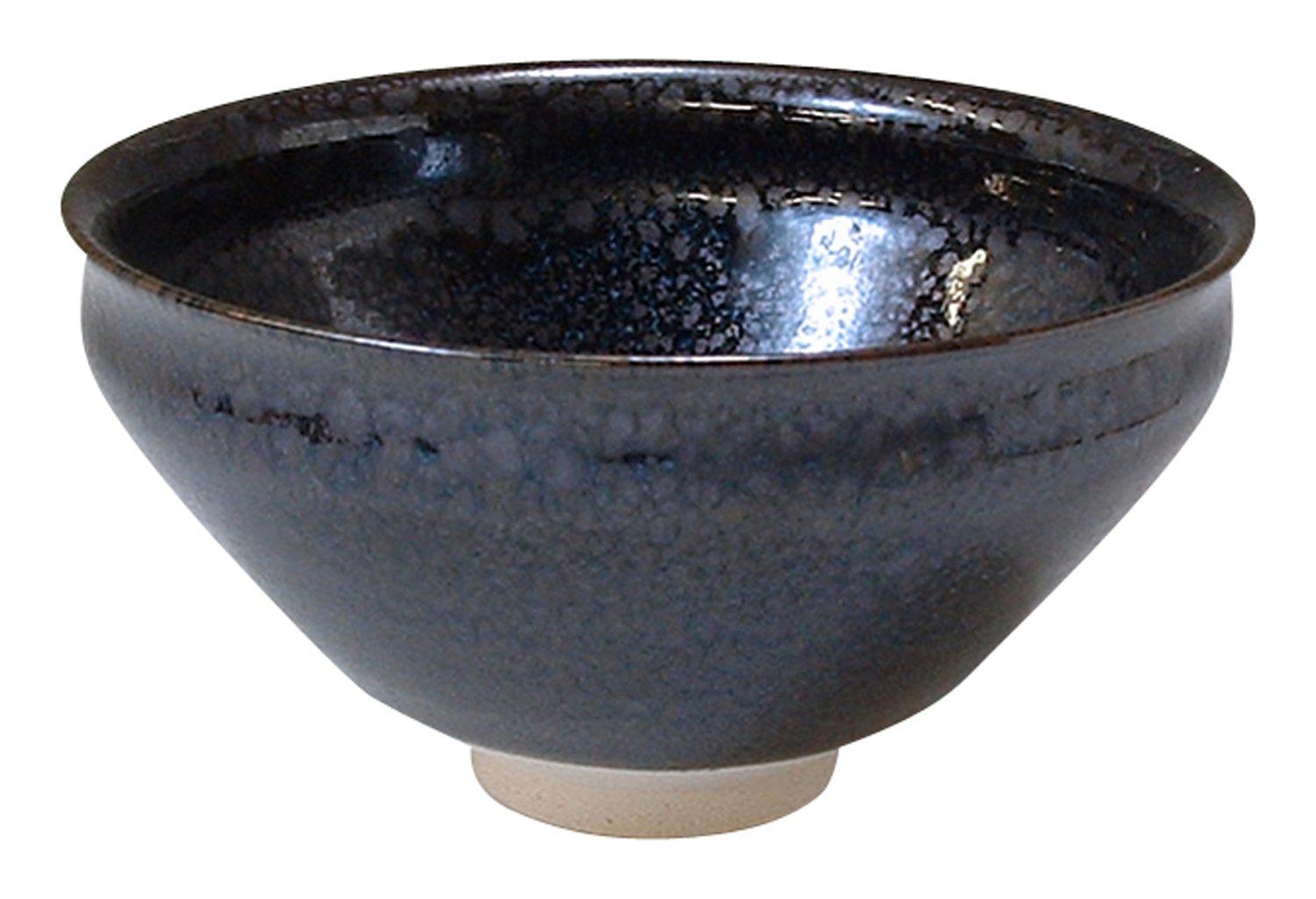

Aito Kyoto-yaki, Kiyomizu-yaki, Kogiku Kiln Matcha Bowl (presented in a gift box) Tenmoku TXQ176