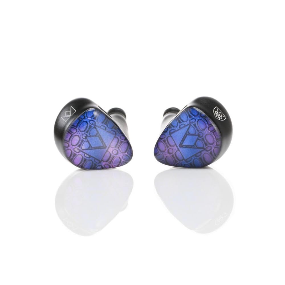 Noble Audio Knight Ohrhörer mit Dual-Composite-Membran, 10-mm-Dynamiktreiber, 1 Balanced-Armature-Treiber, 1 Piezo-Superhochtöner, In-Ear-Monitor, symmetrischer OFC-Lautsprecher und Aufbewahrungstasche inklusive