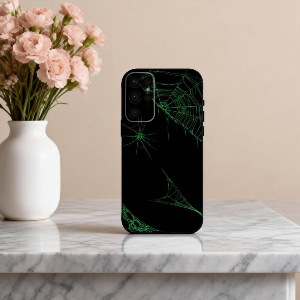 S-Spider W-web P-pattern Phone Case For Samsung S25,S24,S21,S22,S23,S30,Ultra,S20,Plus,Others Soft Black Cover