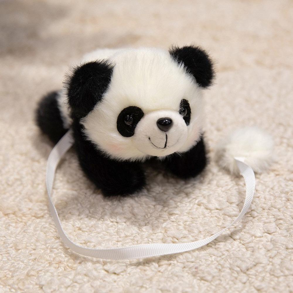 Soft Mini Panda Stuffed Animal Doll Panda Pattern Panda Shoulder Plush New Design Plushies Gift