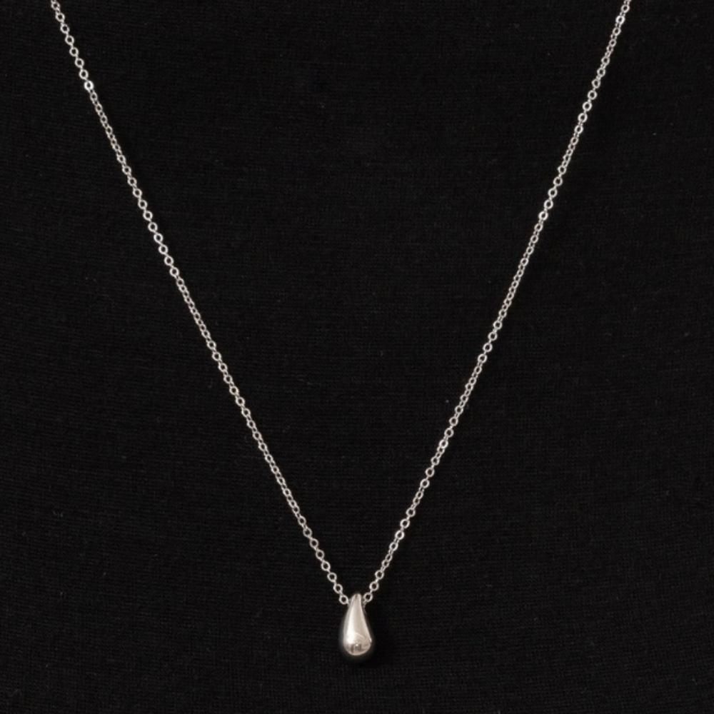 Water Drop Long Surgical Steel Necklace