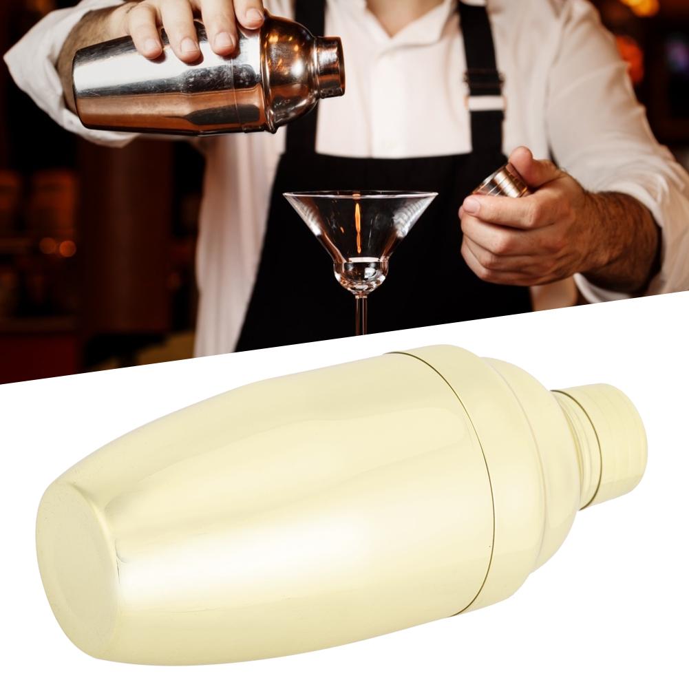 Elegant Manual Shaking Stainless Steel Cocktail Shaker Bar Tool Supplies Accessories