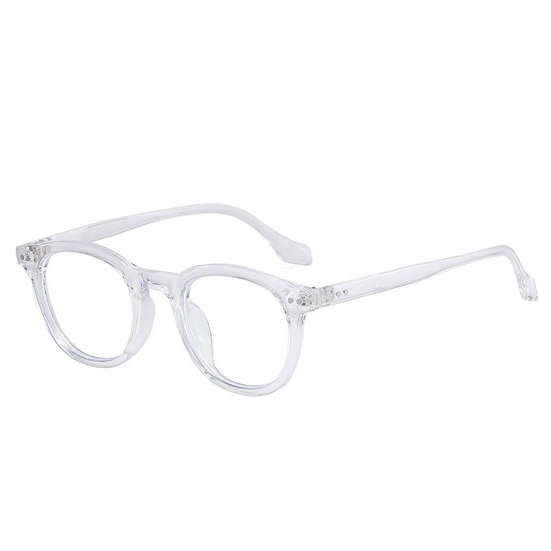 

Fashion Oval Computer Anti Light Glasses Frames Women Clear Blue Light Blocking Eyeglasses Men Retro Optical Eyewear As Picture
